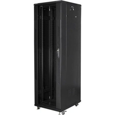 Lanberg rack cabinet 19" free-standing 42U - 600x800 self-assembly flat pack, black (FF01-6842-12B)