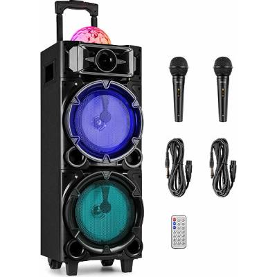 Fenton LIVE290 Karaoke reproduktor s Bluetooth se 2 mikrofony vestavěnou disco koulí a MP3 přehrávačem 300W