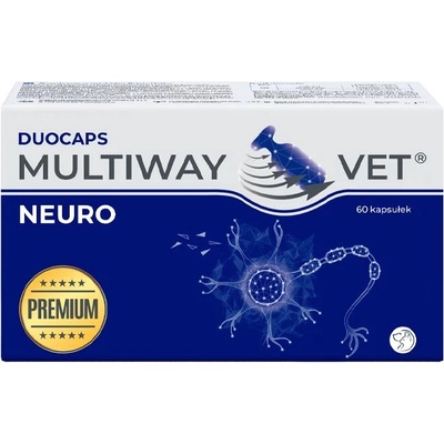 JM Sante Multiway Vet Duocaps Neuro twist-off kapsle na podporu nervové soustavy pro psa a kočku 60 ks