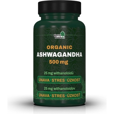 Naturprodukt Ashwagandha organic 500mg 60 tabliet