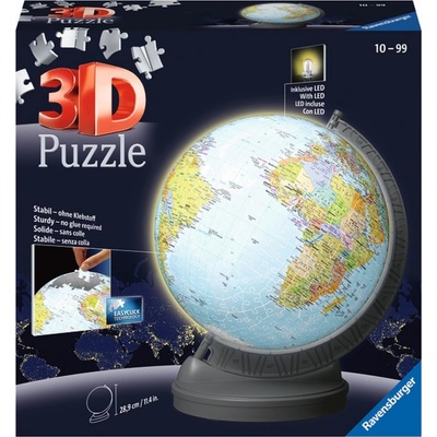 Ravensburger 3D Puzzlball Svítící globus 540 ks – Zbozi.Blesk.cz