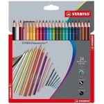 STABILO Цветни моливи Aquacolor 24цвята