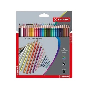 STABILO Цветни моливи Aquacolor 24цвята