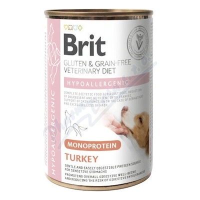 Brit Veter. Diet Hypoaller. Monoprotein Turkey 400 g