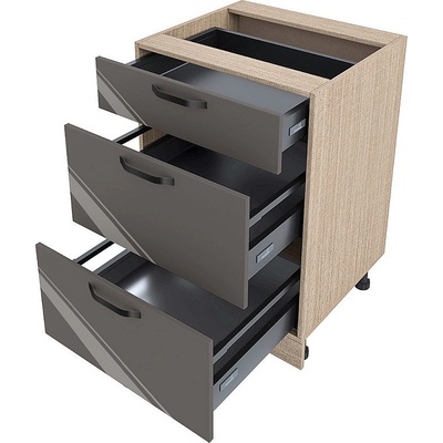 ИРИМ Долен кухненски шкаф Сити МФ-Антрацит гланц-05-54 60 см