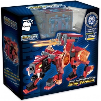Qman Конструктор, Qman, Mechanical Beasts, Саблезъб тигър, 145 части (Q41221)