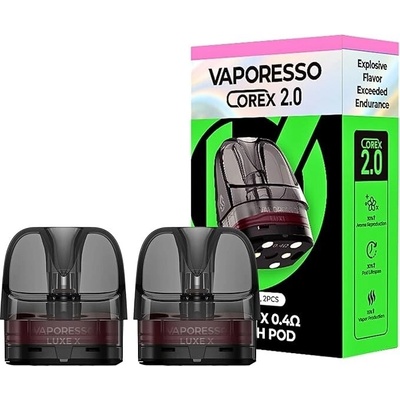 Vaporesso Luxe X Pod cartridge 2ml 2 ks 0,4 ohm