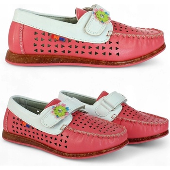 Prolamované baleríny na suchý zip krásné dívčí boty 6570