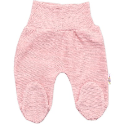 Pletené dojčenské polodupačky Hand Made Baby Nellys ružové