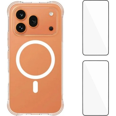 Huawei WANLONFENG WL1 Магнитен Прозрачен Калъф за Honor 600 Pro 5G - 2.0mm TPU, 2 стъкла, Anti-yellowing
