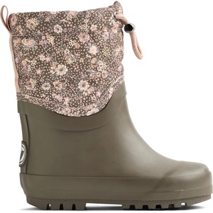 WHEAT Детски гумени ботуши WHEAT Kid's Thermo Snowboot Drizzle Wellington boots - Dry Wood Snow Flowers - размер 29 (EU) (731-0236-0918)