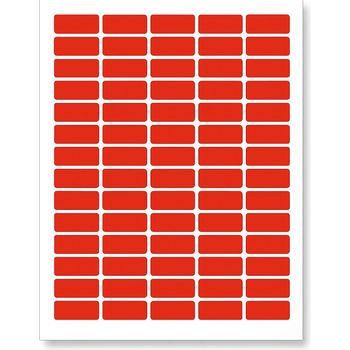 CDRmarket Самозалепващи етикети 38 x 21, 2 mm, 65 етикети A4, 20 чаршафи, червени (R0ECO.0102RED)