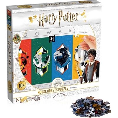 Winning Moves Harry Potter House Crests 500 dielov