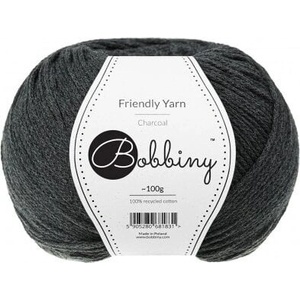 Bobbiny Friendly Yarn Charcoal Плетива прежда (FY-011)