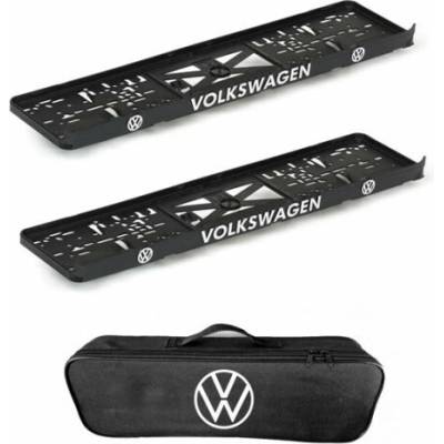 2x podložky SPZ a taška VOLKSWAGEN - sada Dualex