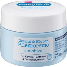 Babylove krém na obličej a tělo Sensitive 75 ml