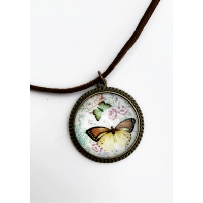 Fashion Jewelry Náhrdelník žlutý motýlek 1-lo087