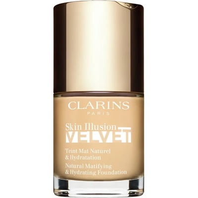 Clarins Skin Illusion Velvet течен фон дьо тен с матов завършек с подхранващ ефект цвят 100, 5W 30ml