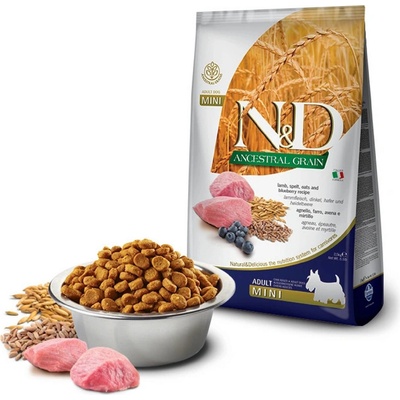 N&D dog AG adult medium & maxi lamb spelt oats & blueberry 2,5 kg