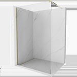 Mexen Kioto душ кабина Walk-in 60 x 200 см, прозрачна 8 мм, златиста - 800-060-101-50-00 (800-060-101-50-00)