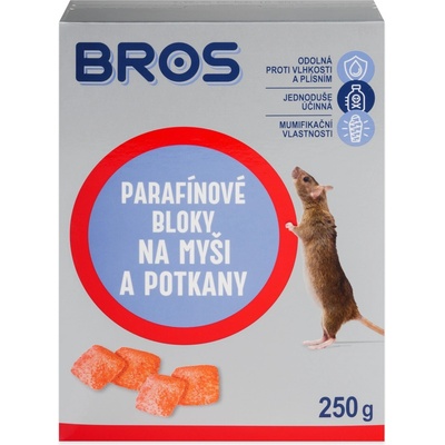 BROS parafínové bloky na myši, krysy a potkany 250 g – Hledejceny.cz