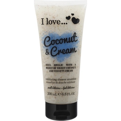 I Love Coconut Cream sprchový peeling 200 ml