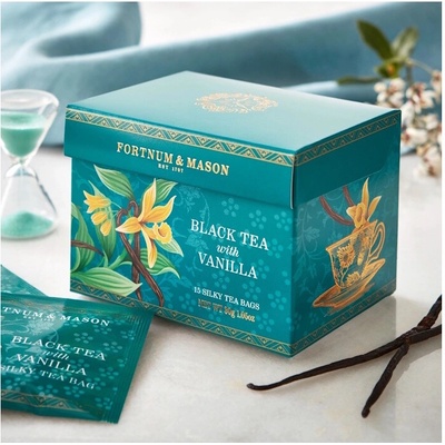 FORTNUM & MASON černý čaj S VANILKOU 15 hedvábných pyramid