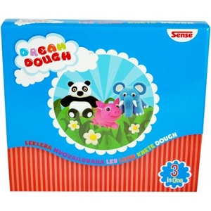 Sense Комплект за моделиране Sense Dream Dough - Три фигури на животни (13070) - ozone