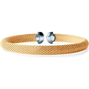 SAVICKI Narukvica 6 mm: pozlaćeno srebro, cirkoni