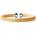 SAVICKI Гривна Bangle, позлатено сребро, цирконий, 6, 0 мм