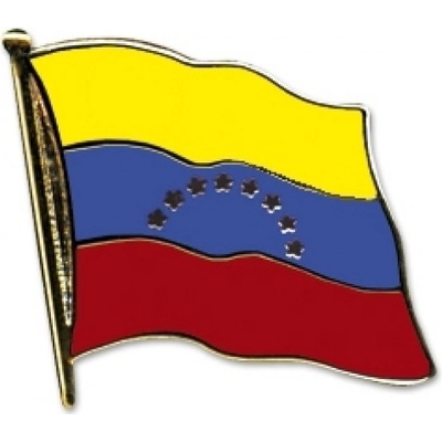 Odznak (pins) 20mm vlajka Venezuela - farebný