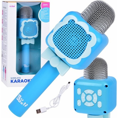 Jokomisiada Hudební hračka IN0168 Mikrofon Bluetooth nahrávání bezdrátový