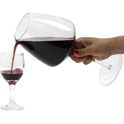 HowHomely Skleněná karafa na víno Vinario 1,6l