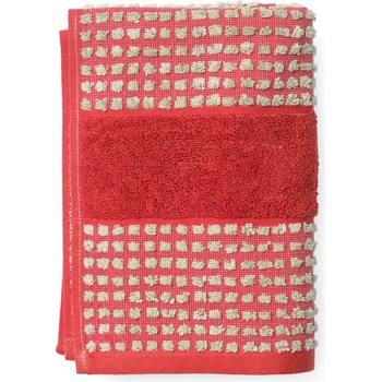 Juna Кърпа Check 50 x 100 см цвят червен пясък (615031)