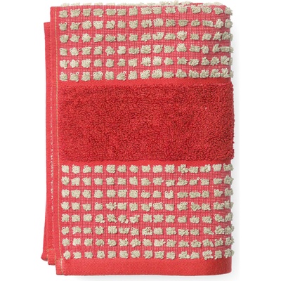 Juna Кърпа Check 50 x 100 см цвят червен пясък (615031)