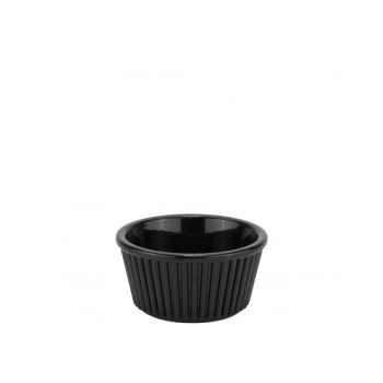 Image 1 of Horecano - Поликарбонатен рамекин оребрен ф7см 70мл черен (GS-11) (01361325)