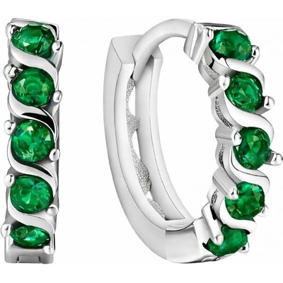 Mabell Dámske strieborné náušnice ZINKA Ag 925, 2.2 g SK221E0105-GREENC45