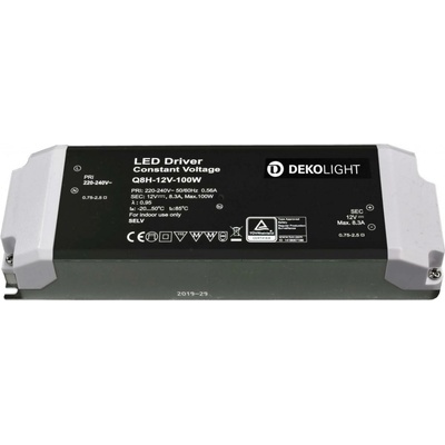 Deko-Light napájení BASIC, CV, Q8H-12-100W konstantní napětí 0-8300 mA IP20 12V DC 100,00 W 862165