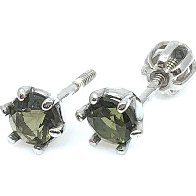 Šperky Jan Kos Jan Kos jewellery Stříbrné náušnice s vltavínem 32106338