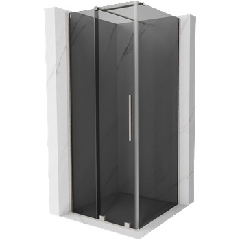 Mexen Velar плъзгаща се душ кабина 120 x 120 см, графит, матиран никел - 871-120-120-41-97 (871-120-120-41-97)
