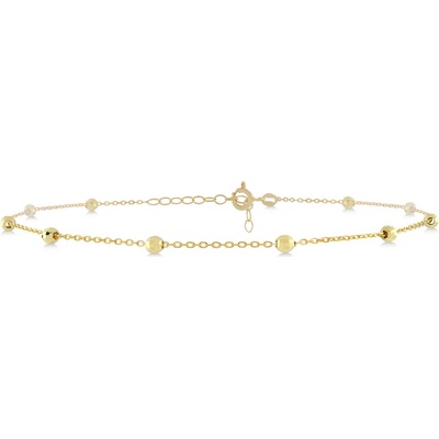 Lillian Vassago Zlatý řetízek na nohu s kuličkami LLV31-GBL004Y – Zboží Mobilmania