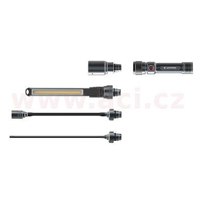LED LENSER WORKERS FRIEND - ruční svítilna pracovní se 4 vyměnnými hlavicemi, dobíjecí, záruka 7 let
