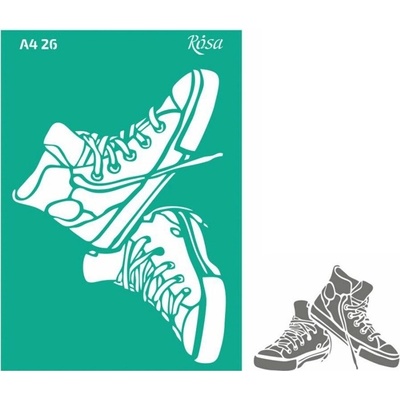 samolepiaca šablóna Rosa A4 no.26 Sneakers