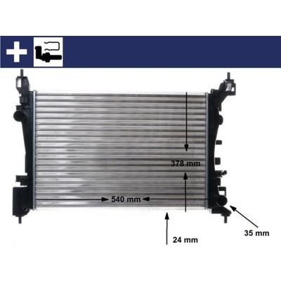 Chladič, chlazení motoru MAHLE CR 1182 000S (CR1182000S)