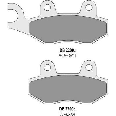 DELTA BRAKING brzdové destičky KH135 / KH214 přední - nahrazuje DB2200MX-D a DB2200QD-D