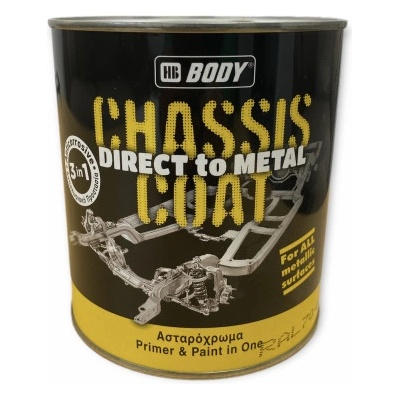 HB BODY 410 Farba na šasy 750ml čierna