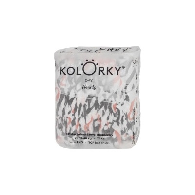 Kolorky Day srdce XL 17ks