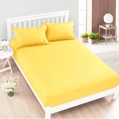 Pragati Fashion Jersey prostěradlo žluté 90x200