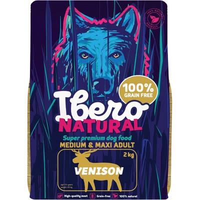 Ibero Grain Free Dog Medium & Maxi Adult Venison 2 kg