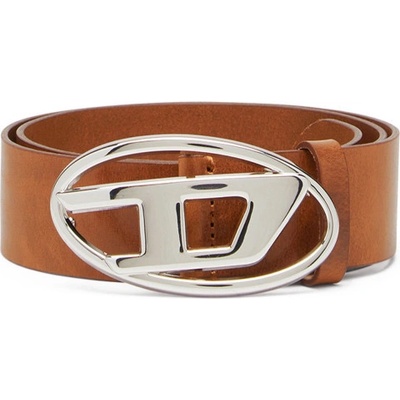 Diesel OVAL D LOGO B-1DR W BELT hnedá